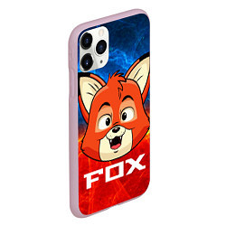 Чехол iPhone 11 Pro матовый Лисенок, цвет: 3D-розовый — фото 2