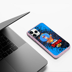 Чехол iPhone 11 Pro матовый BRAWL STARS EL BROWN, цвет: 3D-розовый — фото 2