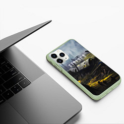 Чехол iPhone 11 Pro матовый СТАЛКЕР, цвет: 3D-салатовый — фото 2