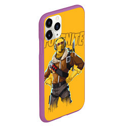 Чехол iPhone 11 Pro матовый Fortnite, цвет: 3D-фиолетовый — фото 2