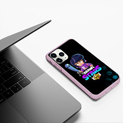Чехол iPhone 11 Pro матовый BRAWL STARS BIBI, цвет: 3D-розовый — фото 2