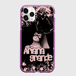 Чехол iPhone 11 Pro матовый ARIANA GRANDE, цвет: 3D-фиолетовый