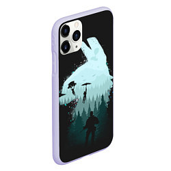 Чехол iPhone 11 Pro матовый Fortnite, цвет: 3D-светло-сиреневый — фото 2