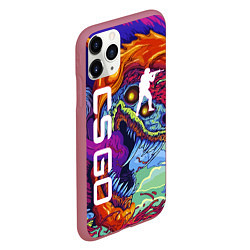 Чехол iPhone 11 Pro матовый CS GO HYPERBEAST, цвет: 3D-малиновый — фото 2