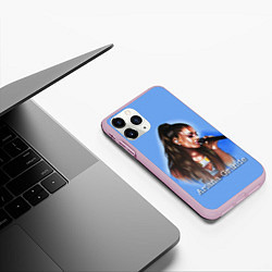 Чехол iPhone 11 Pro матовый Ariana Grande Ариана Гранде, цвет: 3D-розовый — фото 2