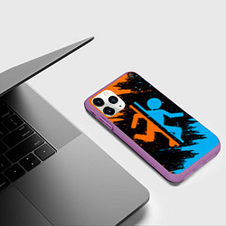 Чехол iPhone 11 Pro матовый PORTAL, цвет: 3D-фиолетовый — фото 2