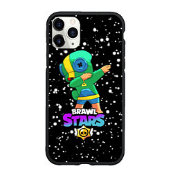 Чехол iPhone 11 Pro матовый Brawl Stars Leon, Dab