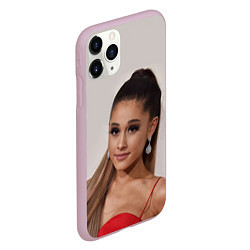 Чехол iPhone 11 Pro матовый Ariana Grande Ариана Гранде, цвет: 3D-розовый — фото 2