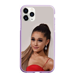 Чехол iPhone 11 Pro матовый Ariana Grande Ариана Гранде, цвет: 3D-сиреневый