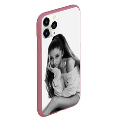 Чехол iPhone 11 Pro матовый Ariana Grande Ариана Гранде, цвет: 3D-малиновый — фото 2