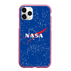 Чехол iPhone 11 Pro матовый NASA, цвет: 3D-малиновый