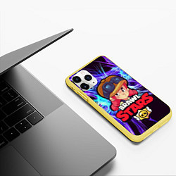 Чехол iPhone 11 Pro матовый Brawl Stars - Jessie, цвет: 3D-желтый — фото 2