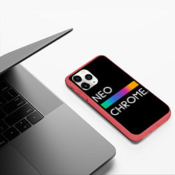 Чехол iPhone 11 Pro матовый NEO CHROME, цвет: 3D-красный — фото 2