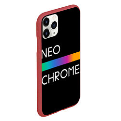 Чехол iPhone 11 Pro матовый NEO CHROME, цвет: 3D-красный — фото 2