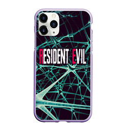 Чехол iPhone 11 Pro матовый Resident Evil - Обитель зла, цвет: 3D-светло-сиреневый