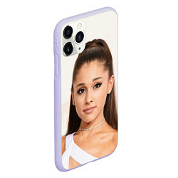 Чехол iPhone 11 Pro матовый Ariana Grande Ариана Гранде, цвет: 3D-светло-сиреневый — фото 2