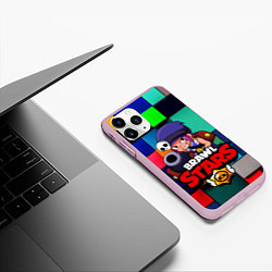 Чехол iPhone 11 Pro матовый Brawl Stars - Penny, цвет: 3D-розовый — фото 2