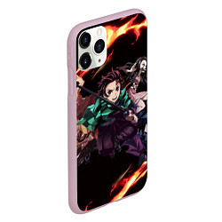 Чехол iPhone 11 Pro матовый KIMETSU NO YAIBA, цвет: 3D-розовый — фото 2