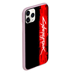 Чехол iPhone 11 Pro матовый CYBERPUNK 2077, цвет: 3D-розовый — фото 2