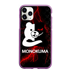 Чехол iPhone 11 Pro матовый MONOKUMA, цвет: 3D-фиолетовый