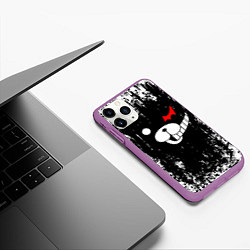 Чехол iPhone 11 Pro матовый MONOKUMA, цвет: 3D-фиолетовый — фото 2