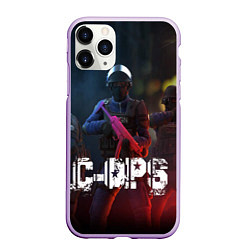 Чехол iPhone 11 Pro матовый C-OPS, цвет: 3D-сиреневый
