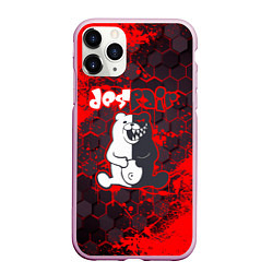 Чехол iPhone 11 Pro матовый MONOKUMA, цвет: 3D-розовый