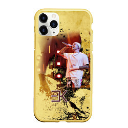 Чехол iPhone 11 Pro матовый Егор Крид, цвет: 3D-желтый