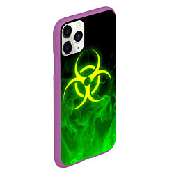 Чехол iPhone 11 Pro матовый BIOHAZARD, цвет: 3D-фиолетовый — фото 2