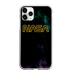 Чехол iPhone 11 Pro матовый NASA Vision Mission and Core Values на спине, цвет: 3D-белый