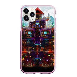 Чехол iPhone 11 Pro матовый Terraria, цвет: 3D-розовый