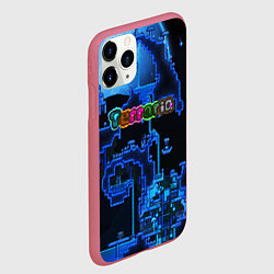 Чехол iPhone 11 Pro матовый Terraria, цвет: 3D-малиновый — фото 2
