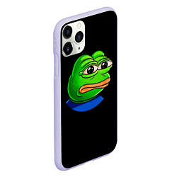 Чехол iPhone 11 Pro матовый Frog, цвет: 3D-светло-сиреневый — фото 2