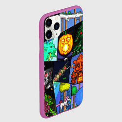 Чехол iPhone 11 Pro матовый Terraria allpic, цвет: 3D-фиолетовый — фото 2