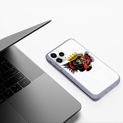 Чехол iPhone 11 Pro матовый Конор МакГрегор, цвет: 3D-светло-сиреневый — фото 2