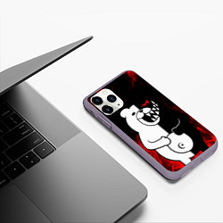 Чехол iPhone 11 Pro матовый MONOKUMA, цвет: 3D-серый — фото 2