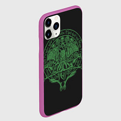 Чехол iPhone 11 Pro матовый Ктулху, цвет: 3D-фиолетовый — фото 2
