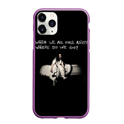 Чехол iPhone 11 Pro матовый Billie Eilish, цвет: 3D-фиолетовый