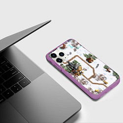 Чехол iPhone 11 Pro матовый Heroes of Might and Magic, цвет: 3D-фиолетовый — фото 2