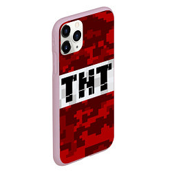 Чехол iPhone 11 Pro матовый MINECRAFT TNT, цвет: 3D-розовый — фото 2