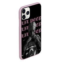 Чехол iPhone 11 Pro матовый LiL PEEP, цвет: 3D-розовый — фото 2