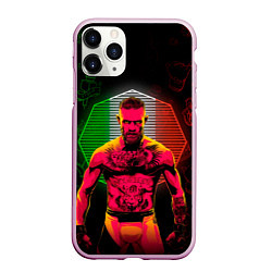 Чехол iPhone 11 Pro матовый CONOR McGREGOR, цвет: 3D-розовый