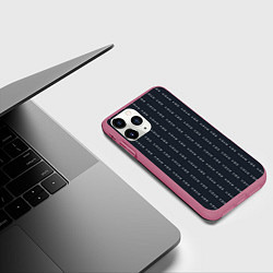 Чехол iPhone 11 Pro матовый FUCK YOU как у Конор МакГрегор, цвет: 3D-малиновый — фото 2
