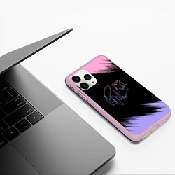 Чехол iPhone 11 Pro матовый ТИКТОКЕР - PAYTON MOORMEIE, цвет: 3D-розовый — фото 2