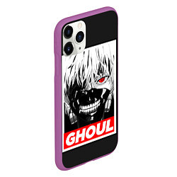 Чехол iPhone 11 Pro матовый Tokyo Ghoul, цвет: 3D-фиолетовый — фото 2