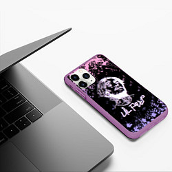 Чехол iPhone 11 Pro матовый LIL PEEP, цвет: 3D-фиолетовый — фото 2