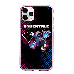 Чехол iPhone 11 Pro матовый UNDERTALE, цвет: 3D-розовый