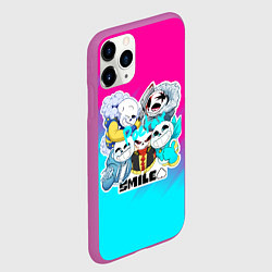 Чехол iPhone 11 Pro матовый UNDERTALE, цвет: 3D-фиолетовый — фото 2