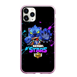 Чехол iPhone 11 Pro матовый Brawl Stars LEON, цвет: 3D-розовый