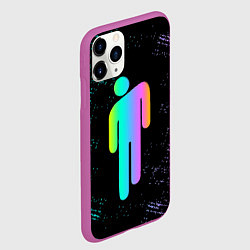 Чехол iPhone 11 Pro матовый BILLIE EILISH, цвет: 3D-фиолетовый — фото 2